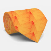 Tangerine Capillair Stropdas (Opgerold)