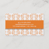 Tangerine Chandelier Biz Card Visitekaartje (Achterkant)