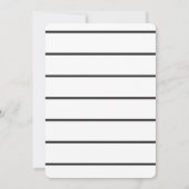 Tangerine Charcoal Manis Mimosas Bridal Luncheon Kaart (Achterkant)