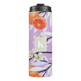 Tangerine Citrus Bloeiende Branches Floral Sinaasa Thermosbeker