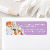 Tangerine Citrus Blooming Branches met grote Flora Etiket (Insitu)