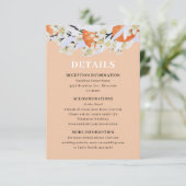 Tangerine Citrus Blooming Branches met grote Flora Informatiekaartje (Staand voorkant)