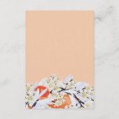 Tangerine Citrus Blooming Branches met grote Flora Informatiekaartje (Achterkant)