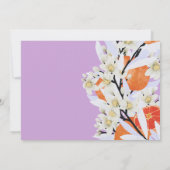 Tangerine Citrus Blooming Branches met grote Flora Kaart (Achterkant)