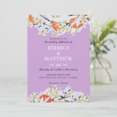 Tangerine Citrus Blooming Branches met grote Flora Kaart (Staand voorkant)