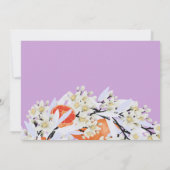 Tangerine Citrus Botanische Krans Bloemen Nieuw Ho Aankondiging (Achterkant)