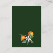 Tangerine Citrus BRUILOFT Details Accommodatie Informatiekaartje (Achterkant)