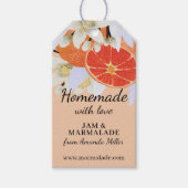 Tangerine Citrus Homemade Business Botanical Cadeaulabel (Voorkant)