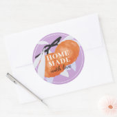 Tangerine Citrus Homemade Business Botanical Ronde Sticker (Envelop)