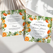Tangerine Citrus Oranje All in One Bruiloft