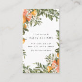 Tangerine Citrus Orchard Boho Botanisch Visitekaartje (Voorkant)