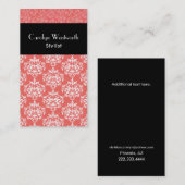  Tangerine Damask Visitekaartje (Voorkant / Achterkant)