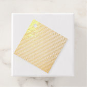 Tangerine Dartk Faux Leather Bedankjes Labels (Met doos)