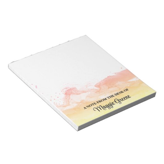 Tangerine Dream Pageant Stationery Small Notepad Notitieblok (Schuin)