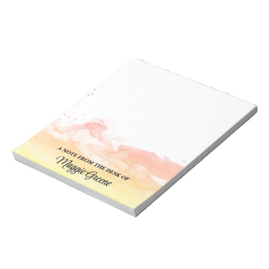 Tangerine Dream Pageant Stationery Small Notepad Notitieblok (Linkerzijde)
