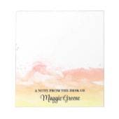 Tangerine Dream Pageant Stationery Small Notepad Notitieblok (Voorkant)