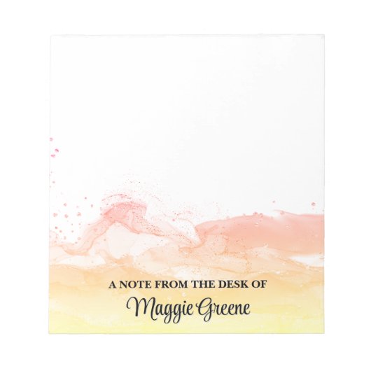 Tangerine Dream Pageant Stationery Small Notepad Notitieblok (Voorkant)