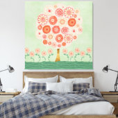Tangerine Dream Tree Mixed Media Poster Print Art (Insitu (Slaapkamer))