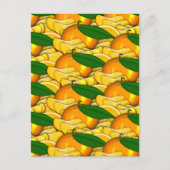 Tangerine een zomer patroon briefkaart (Voorkant)