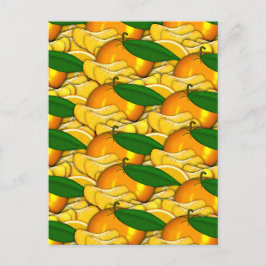 Tangerine een zomer patroon briefkaart