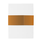 Tangerine Elegantie Botanische Bruiloft Uitnodigingen Wikkel (Achterkant Voorbeeld)