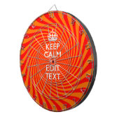 Tangerine en rode wervelkolom voor uw kalk dartbord (Voorkant Rechts)