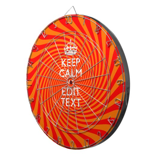 Tangerine en rode wervelkolom voor uw kalk dartbord (Voorkant Rechts)