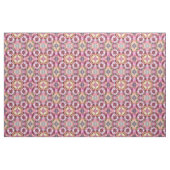 Tangerine en Roos Abstracte collage Stof (Yard (91,4 cm))