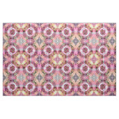 Tangerine en Roos Abstracte collage Stof (Fat Quarter)