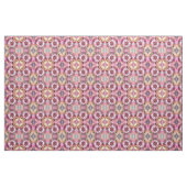 Tangerine en Roze Abstracte Collage Stof (Yard (91,4 cm))