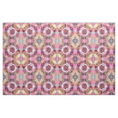 Tangerine en Roze Abstracte Collage Stof (Fat Quarter)