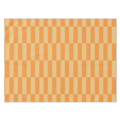 Tangerine en Wheatberry Gestreepte Patroon Ontwerp Tafelkleed (Voorkant (Horizontaal))