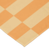 Tangerine en Wheatberry Gestreepte Patroon Ontwerp Tafelkleed (Gekanteld)