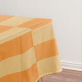 Tangerine en Wheatberry Gestreepte Patroon Ontwerp Tafelkleed (Voorbeeld)