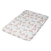 Tangerine Floral Badmat (Gekanteld)