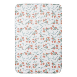 Tangerine Floral Badmat