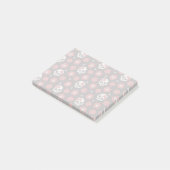 Tangerine Floral Gothic Skulls Post-it® Notes (Schuin)