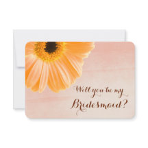 Tangerine Floral zal je mijn Bridesmaid zijn