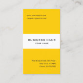 Tangerine geel en wit gestreept visitekaartje (Voorkant)