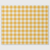 Tangerine Gingham - Inpakpapier (Vlak)