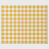 Tangerine Gingham - Wrapping Paper Cadeaupapier (Vlak)