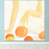 Tangerine Grace Canvas Afdruk (Insitu (Houten vloer))