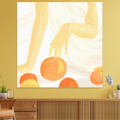 Tangerine Grace Canvas Afdruk (Insitu (Woonkamer))