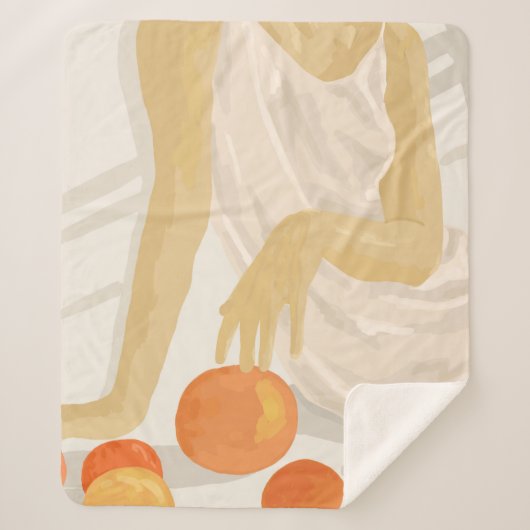 Tangerine Grace Sherpa Deken (Voorkant)