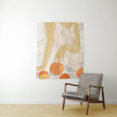 Tangerine Grace Wandkleed (In situ)