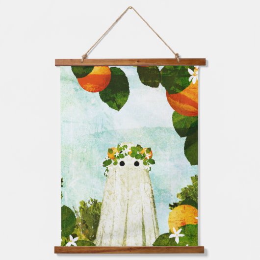 Tangerine Hangend Wandkleed (Voorkant)