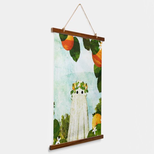 Tangerine Hangend Wandkleed (Gebogen)