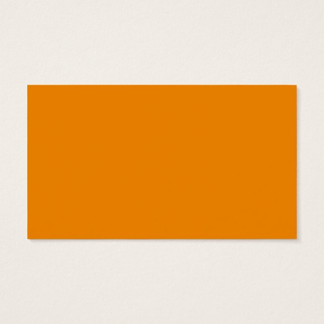 Tangerine hex code F28500 Visitekaartje (Achterkant)
