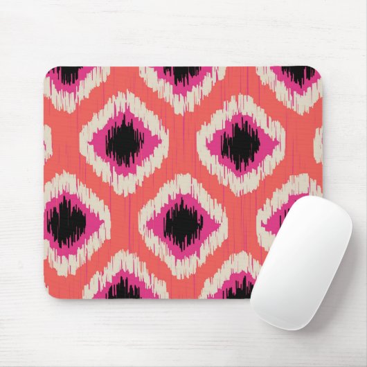 Tangerine Ikat - door TDStudio Muismat (Met muis)