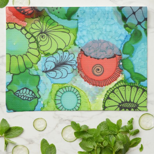 Tangerine Kitchen Towel Theedoek (Gevouwen)